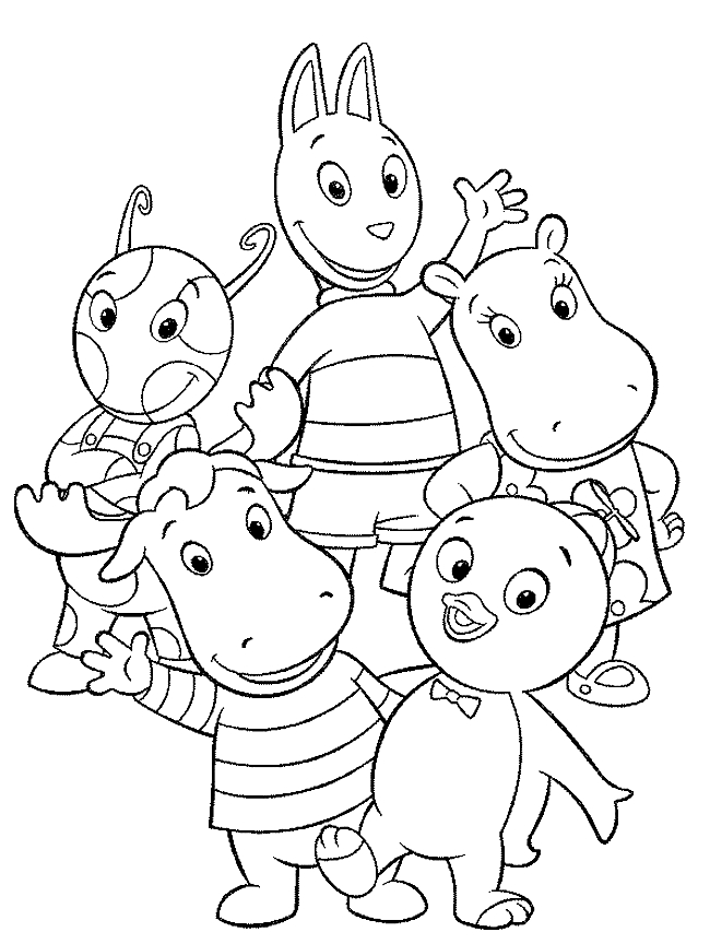 Desenho de Os Backyardigans para impresso e colorir