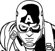 Disegni di Capitan America da colorare