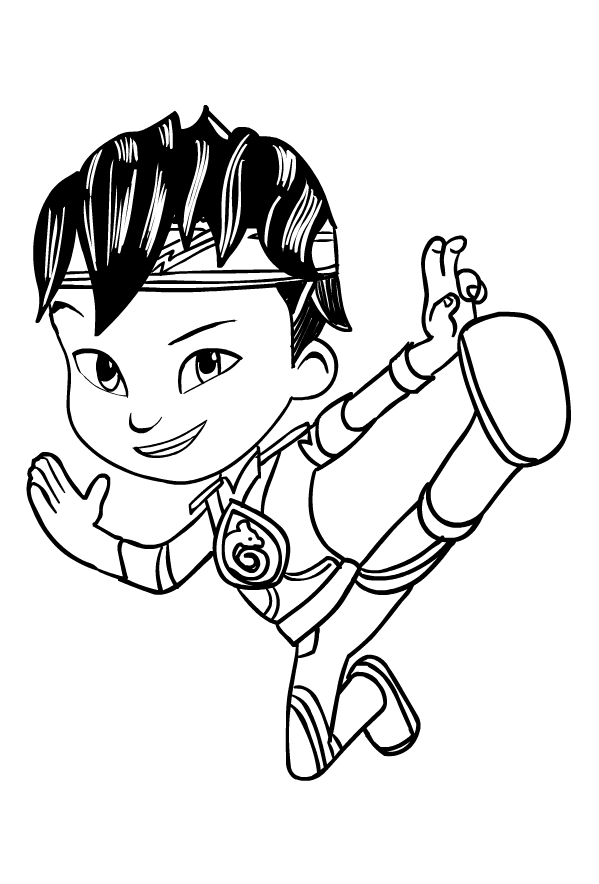 Desenho de Kody Kapow para impresso e colorir