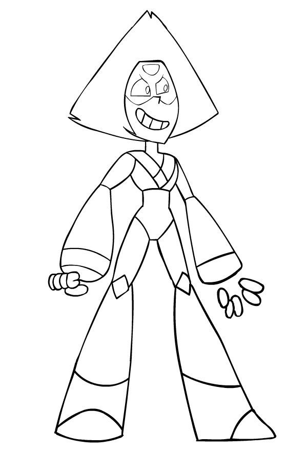 Desenho de Peridot di Steven Universe para impresso e colorir