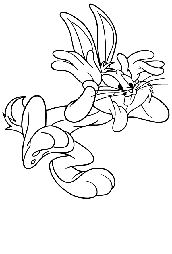 Coloriage de Bugs Bunny  imprimer et colorier