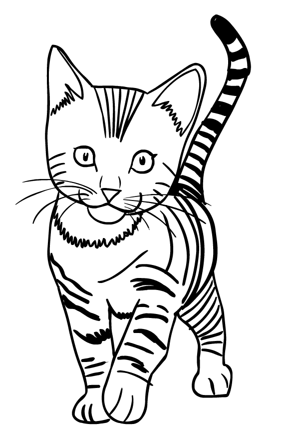 Coloriage de chats  imprimer et colorier