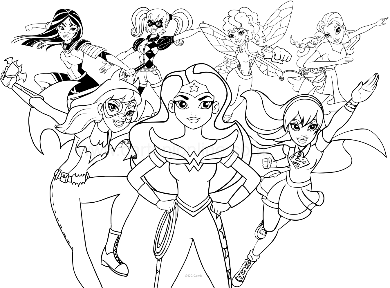 Les coloriageslle DC Superhero Girls  imprimer et colorier