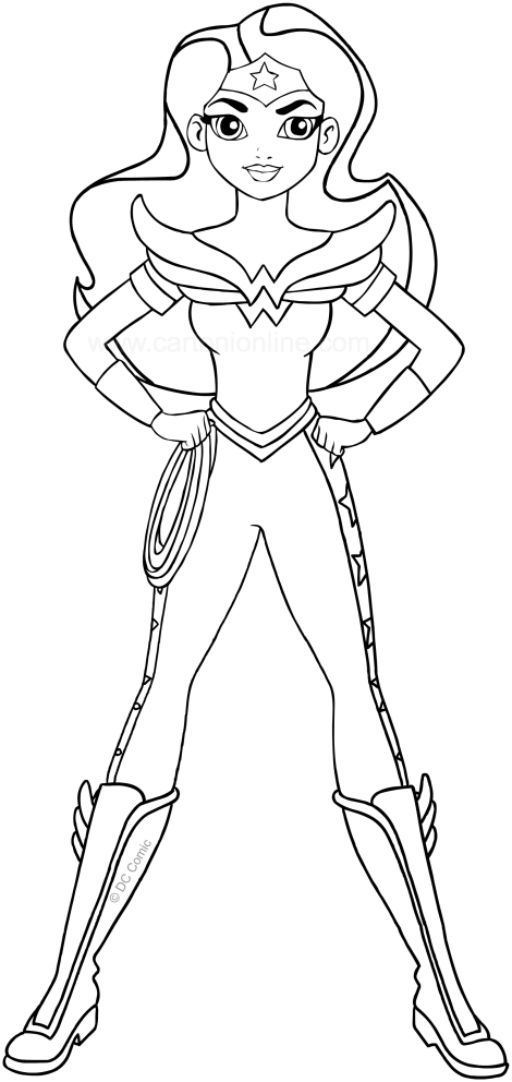 Les coloriages de Wonder Woman (DC Superhero Girls)  imprimer et colorier