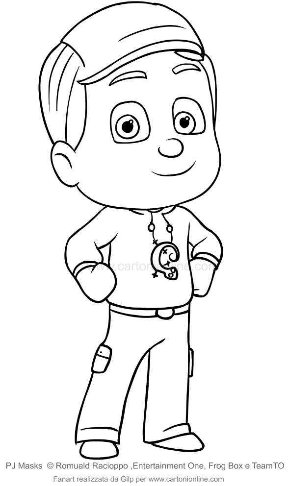 Les coloriages de Greg de Les Pyjamasques  imprimer et colorier