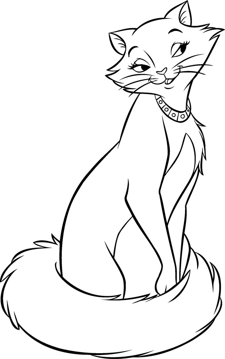 Les coloriages de Duchesse des Aristochats,  imprimer et colorier