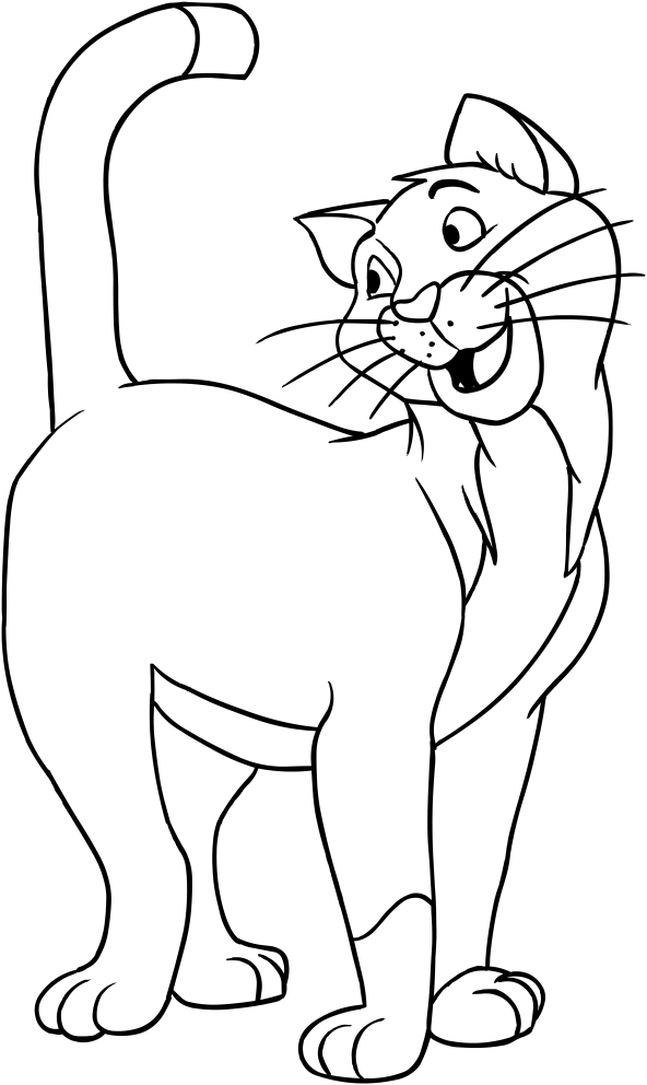 Les coloriages de Thomas O'Malley des Aristochats,  imprimer et colorier