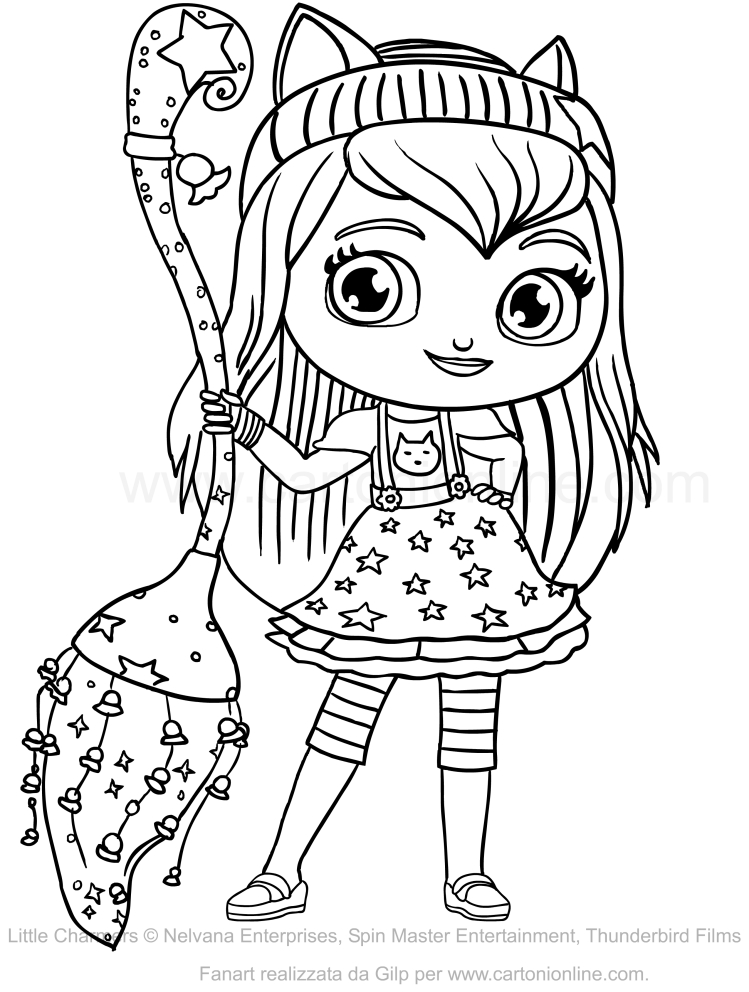 Les coloriages de Hazel des Mini-sorcires  imprimer et colorier