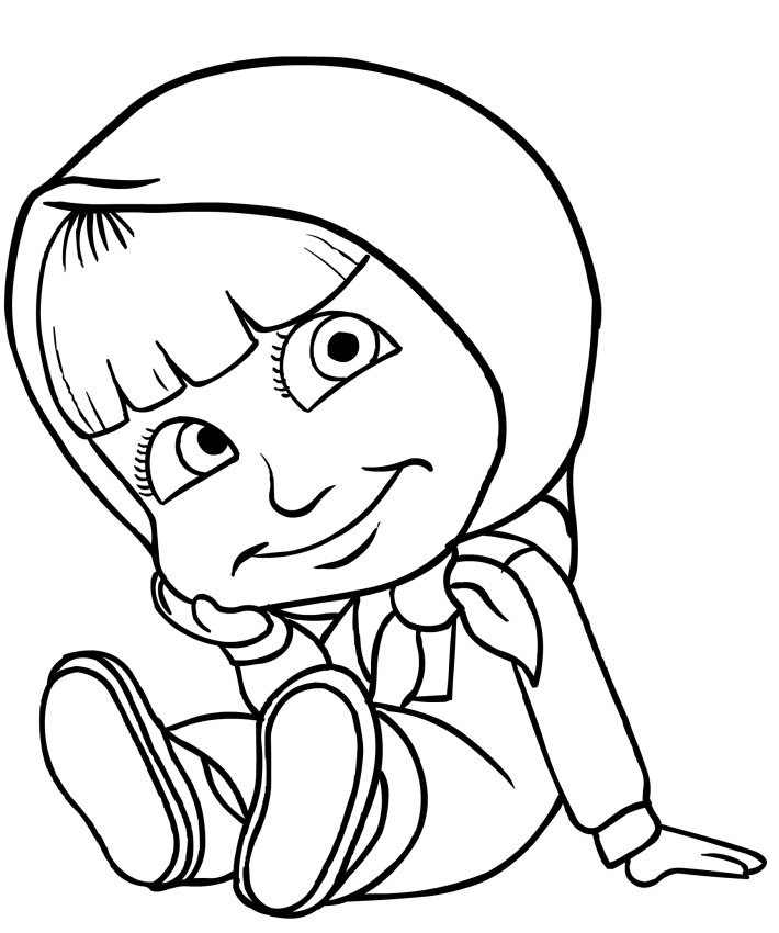 Les coloriages de Masha rflchi