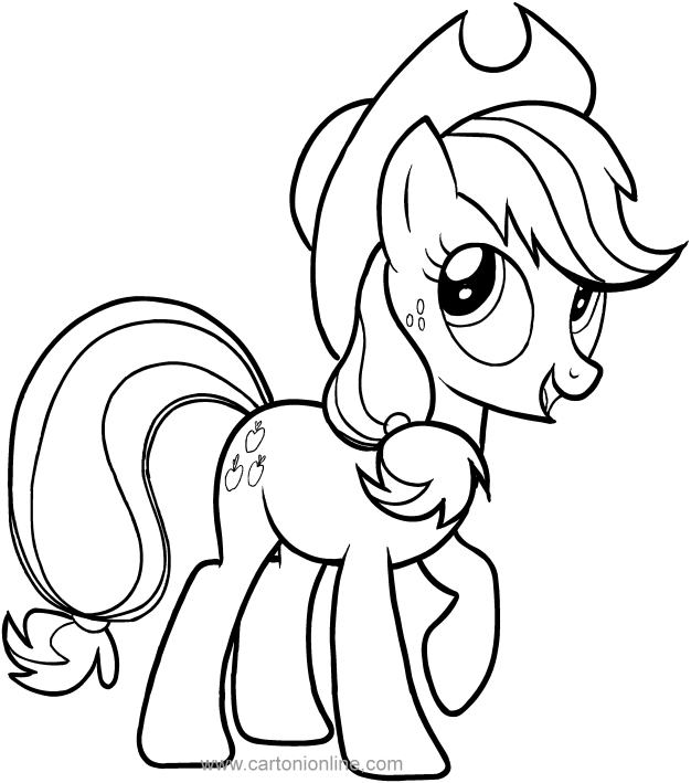 Les coloriages de Applejack des Mon Petit Poney  imprimer et colorier