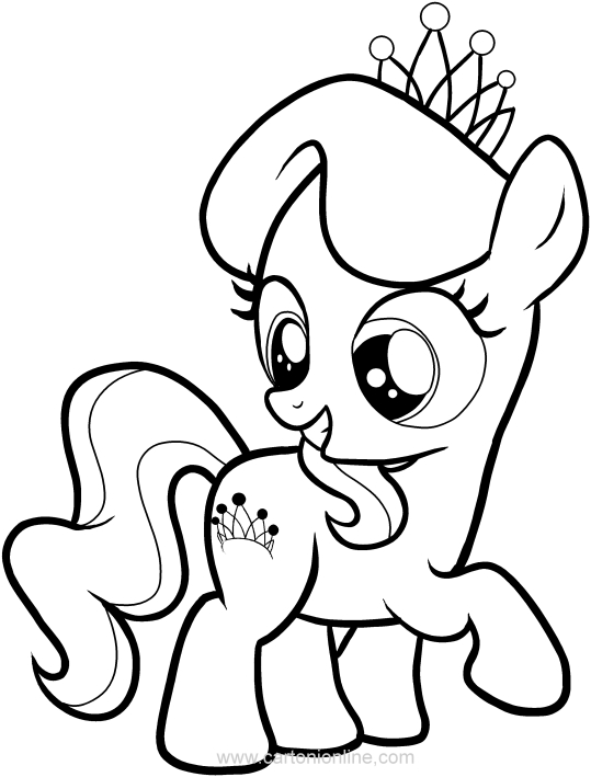 Les coloriages de Diamond Tiara des Mon Petit Poney  imprimer et colorier