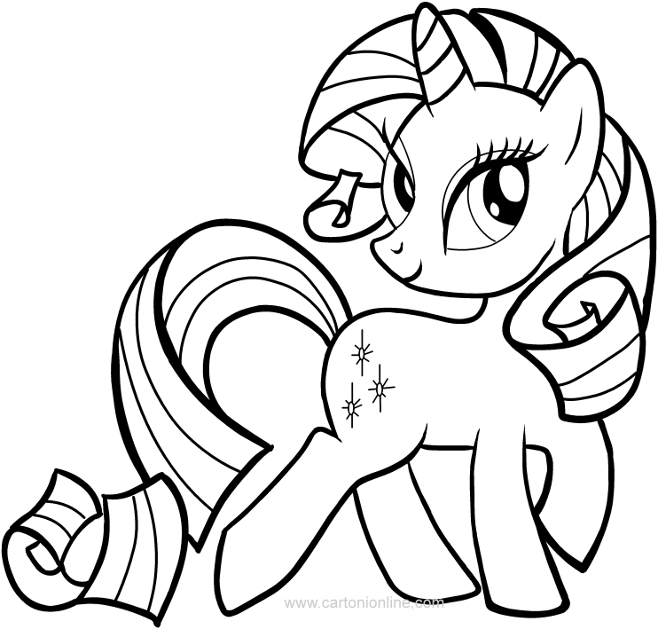 Les coloriages de rarity des Mon Petit Poney  imprimer et colorier