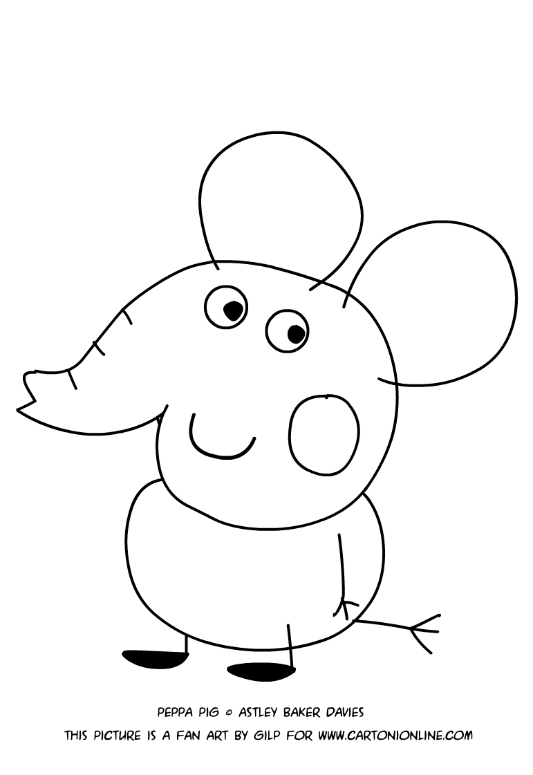 Les coloriages de Edmond Elephant