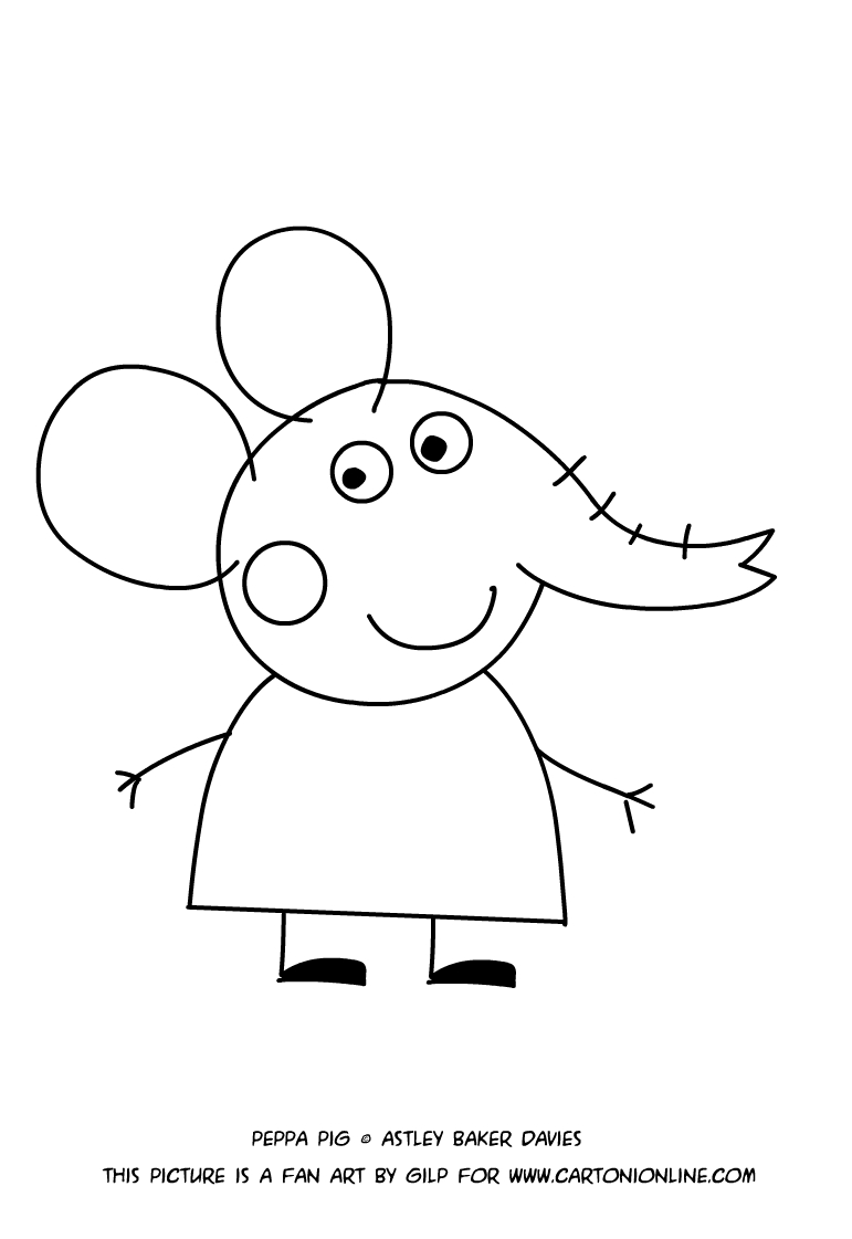 Les coloriages de Emily Elephant