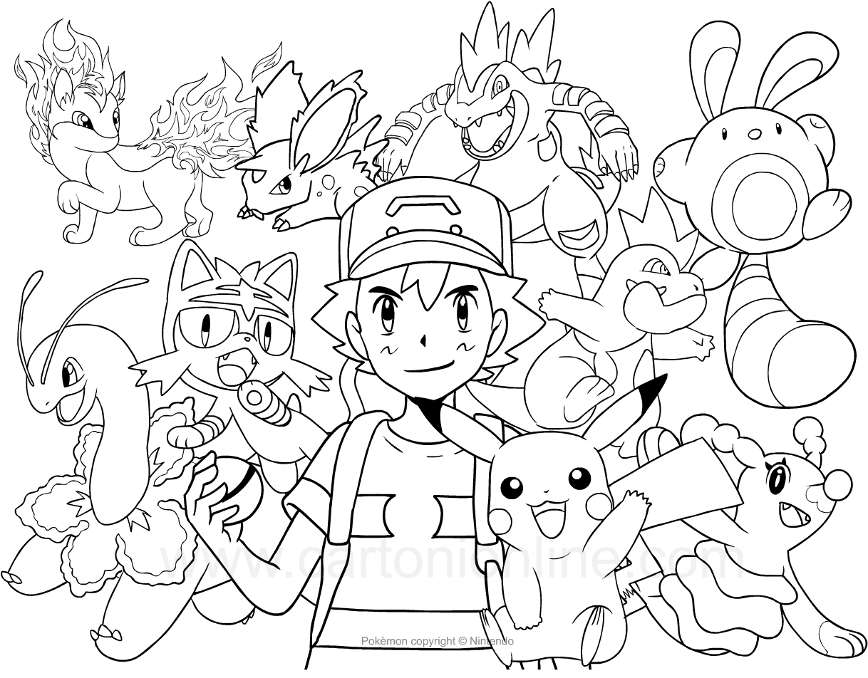 Les coloriages des Pokemon  imprimer et colorier