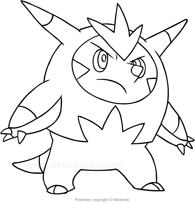 Les coloriages de Quilladin des Pokemon  imprimer et colorier