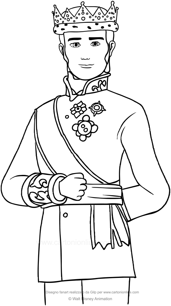 Les coloriages de Roi Roland II (Princesse Sofia)  imprimer et colorier