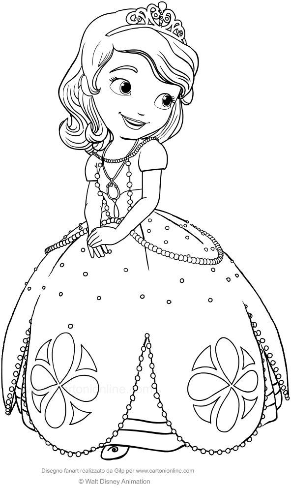 Les coloriages de Princesse Sofia  imprimer et colorier