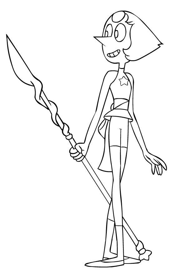 Coloriage de Perle di Steven Universe  imprimer et colorier