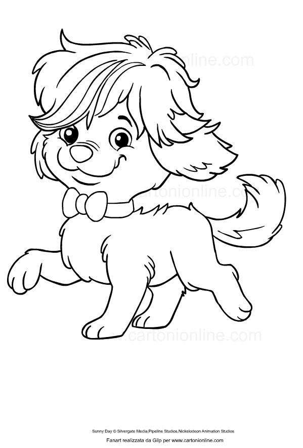 Coloriage de Doodle de Sunny Day  imprimer et colorier