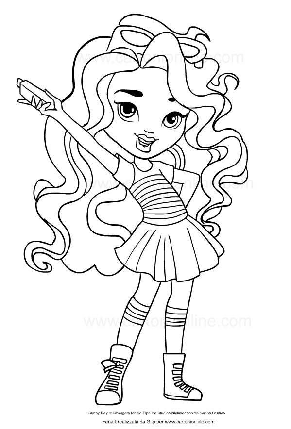 Coloriage de Rox de Sunny Day  imprimer et colorier