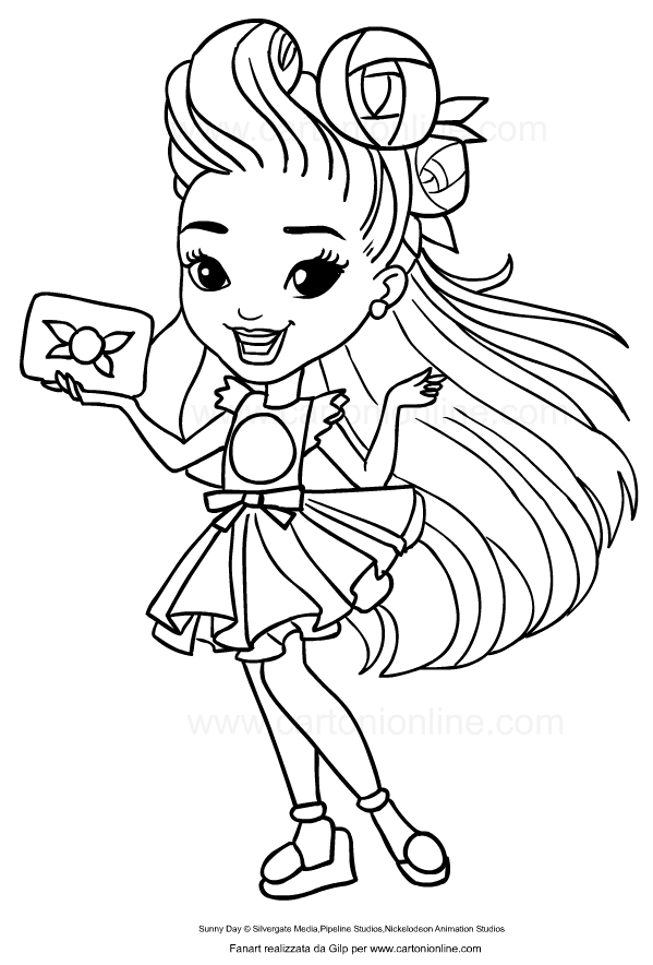 Coloriage de Blair de Sunny Day  imprimer et colorier