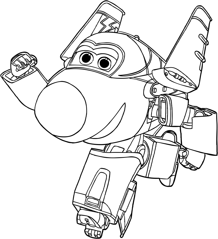 Les coloriages de Jerome des Super Wings  imprimer et colorier