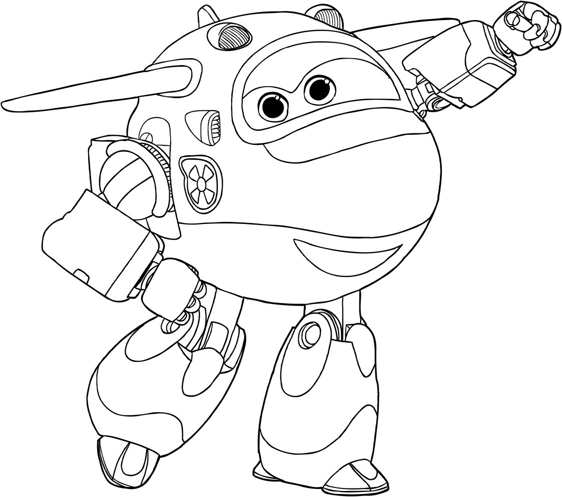 Les coloriages de Mira des Super Wings  imprimer et colorier