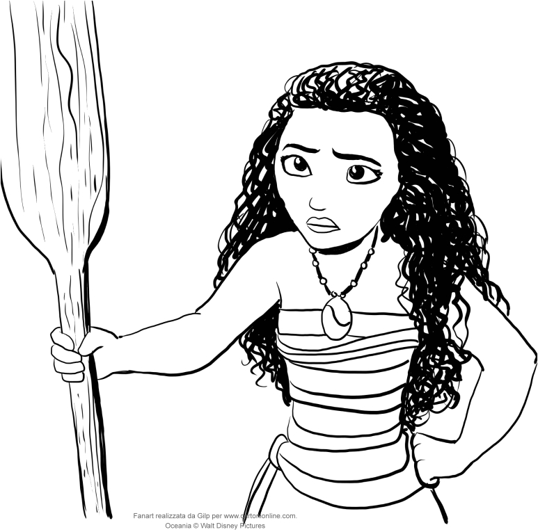 Les coloriages de Vaiana  imprimer et colorier