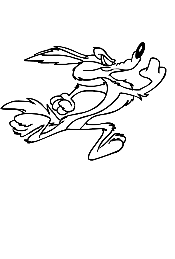 Coloriage de Willy Coyote  imprimer et colorier