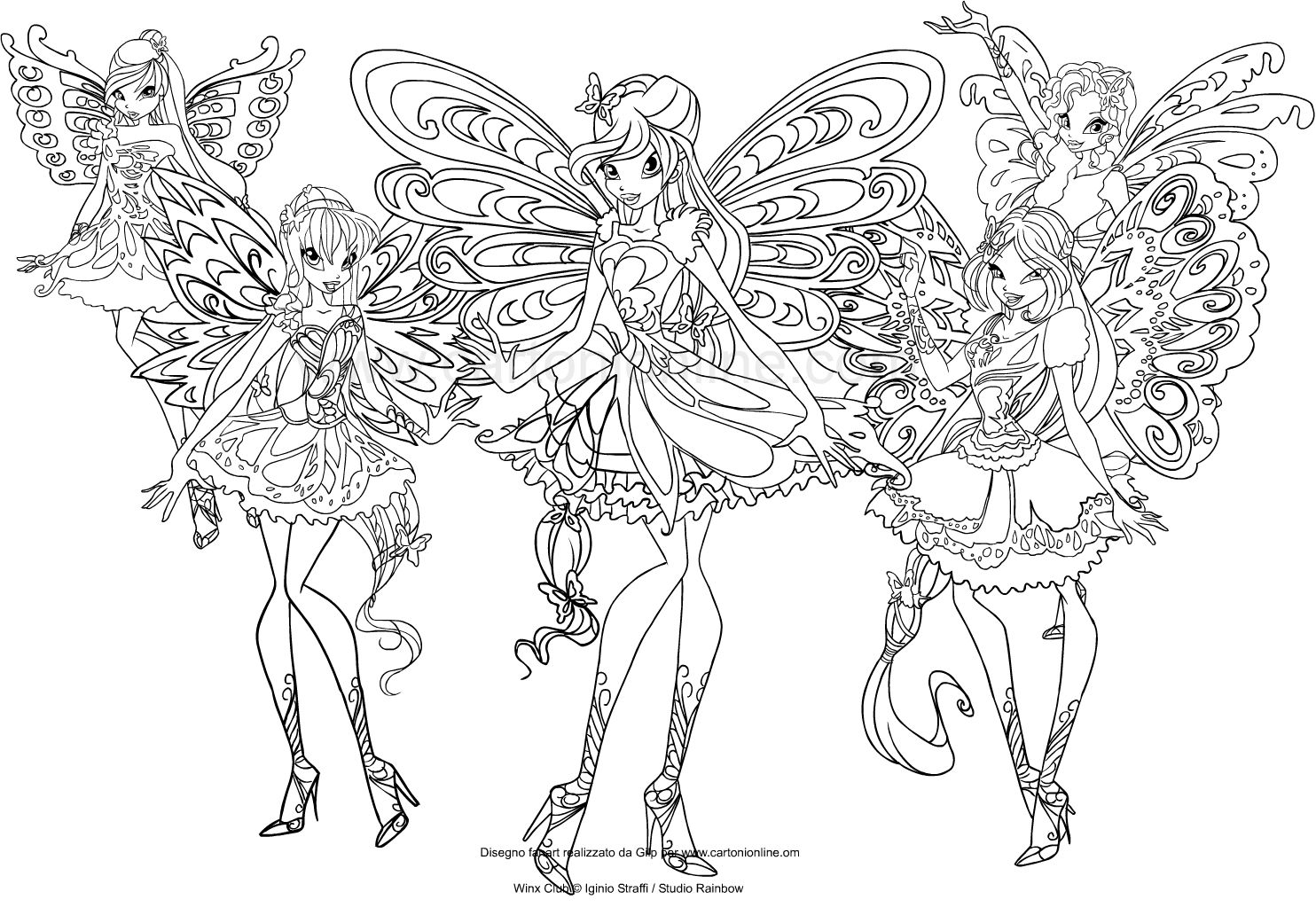 Les coloriages des Winx Club Butterflix  imprimer et colorier