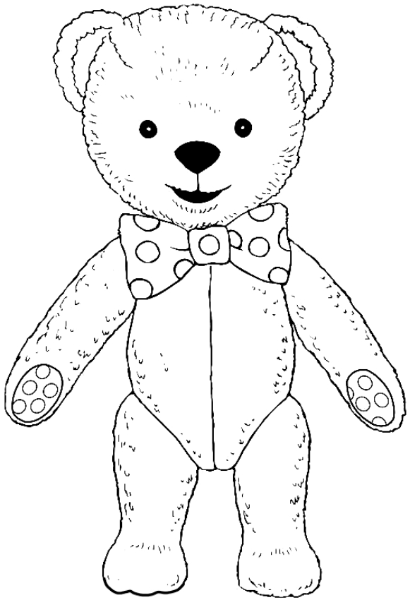 Dibujo de Teddy l'orsetto di pezza de Andy Pandy para imprimir y colorear