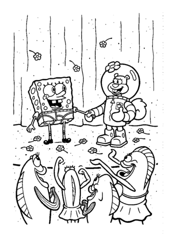 Dibujo de Bob Esponja premiato vincitore para imprimir y colorear 