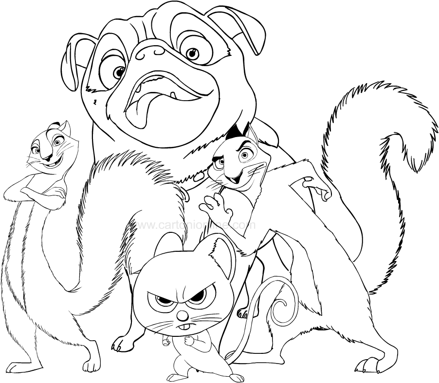 Dibujo de Nut Job La pelcula para imprimir y colorear