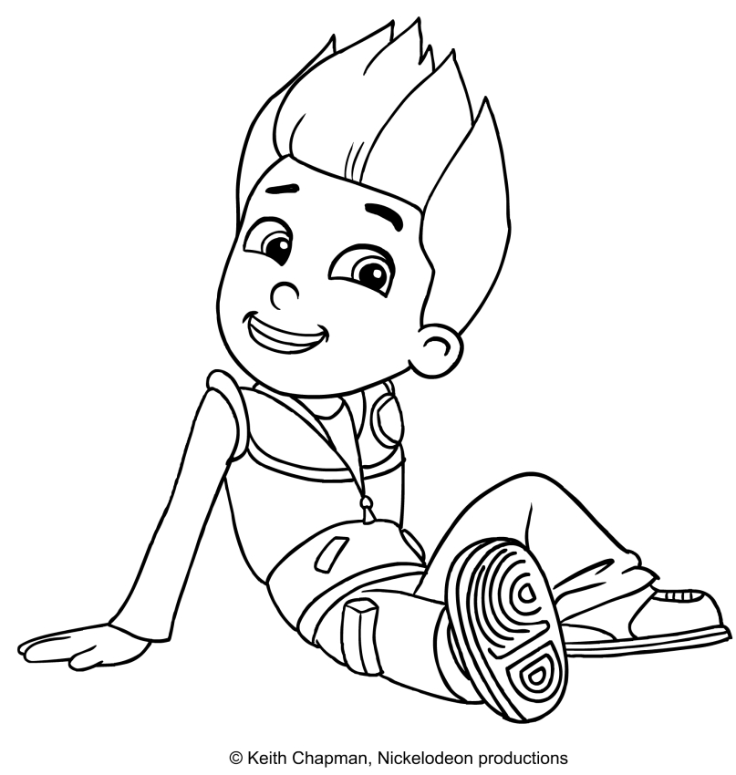 Dibujo  para colorear de Ryder - Paw Patrol