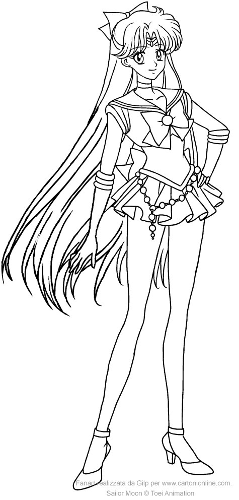 Dibujo de Sailor Venus Crystal para imprimir y colorear