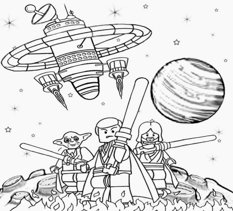 Disegno di Star Wars 27 di Lego Star Wars da stampare e colorare