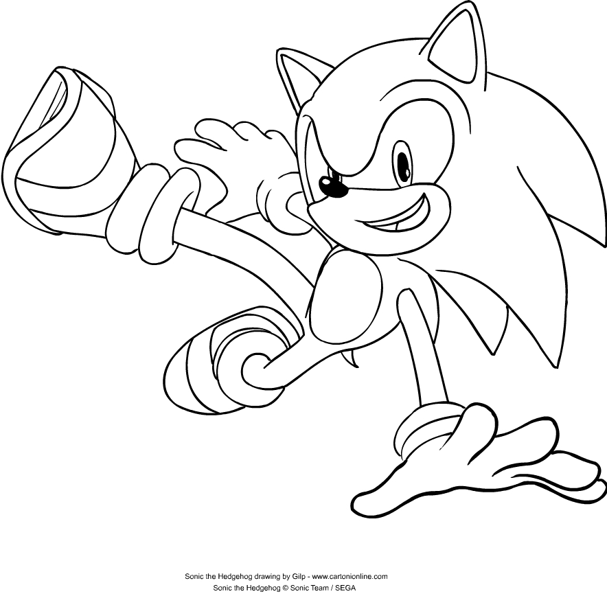Disegni  di Sonic the Hedgehog da colorare