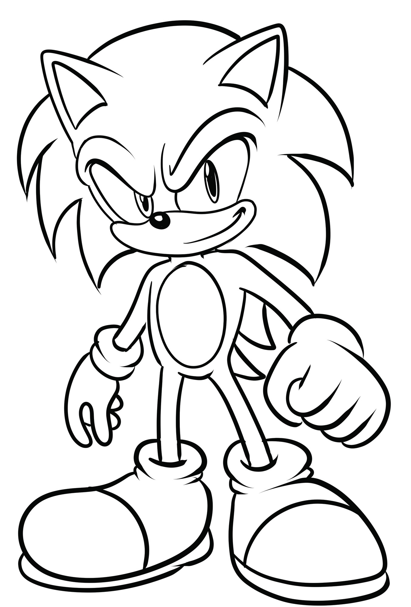 Disegno di Sonic X 07 di Sonic the Hedgehog da stampare e colorare