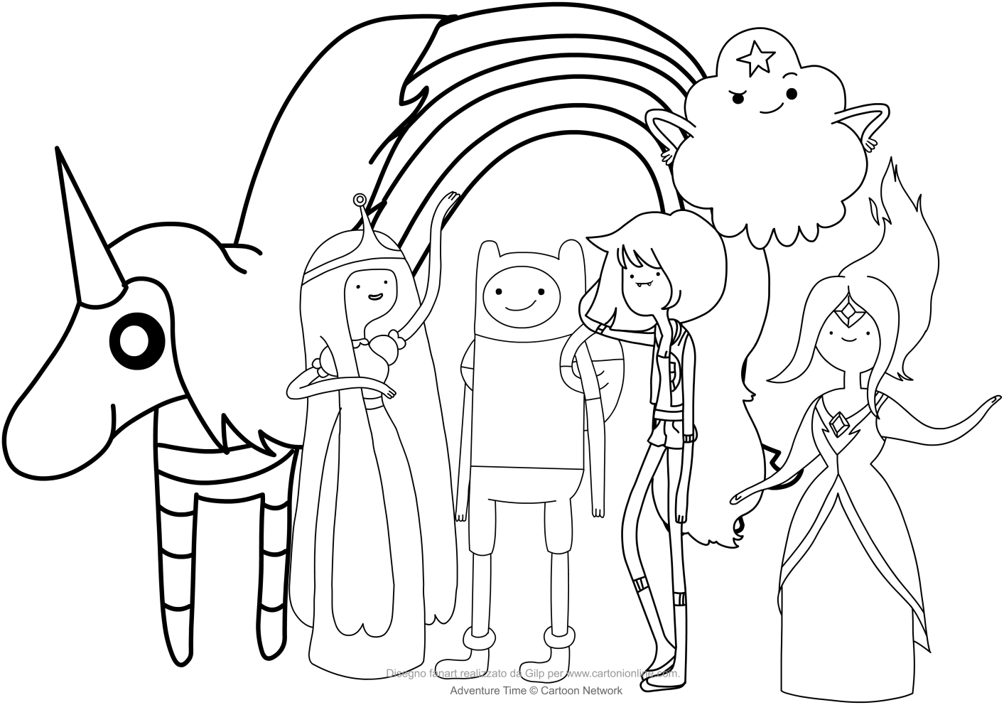 Disegni da colorare di Adventure Time