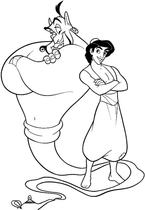 Disegni di Aladdin da colorare