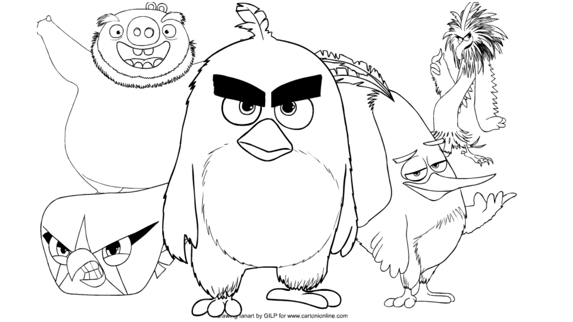 Disegni da colorare di Angry Birds