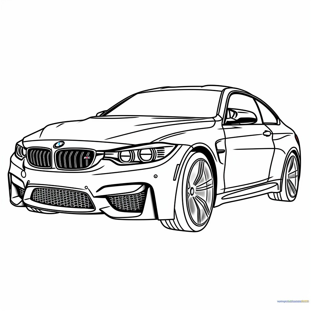 Disegno 17 di automobile BMW da stampare e colorare