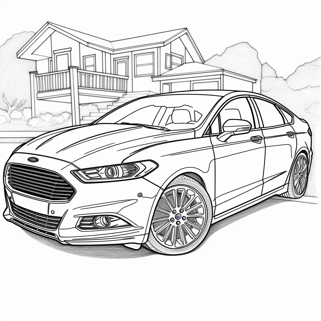 Disegno 17 di automobile Ford da stampare e colorare