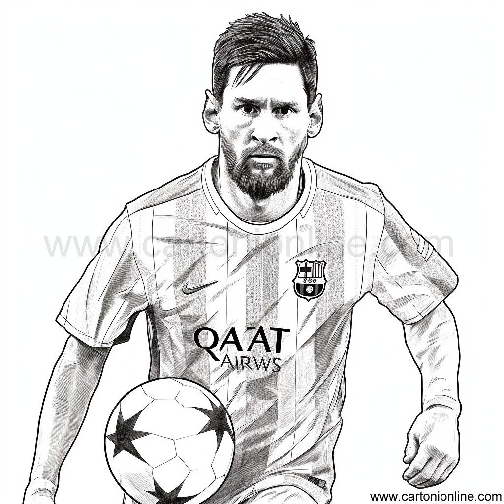 Disegni da colorare di Lionel Messi