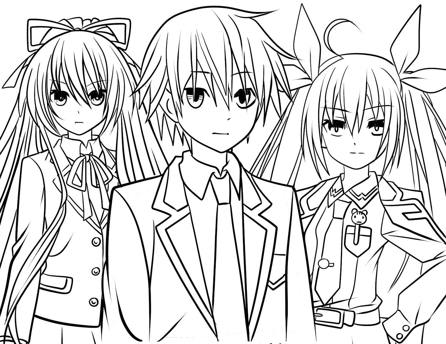 Desenhos de Date A Live para colorir