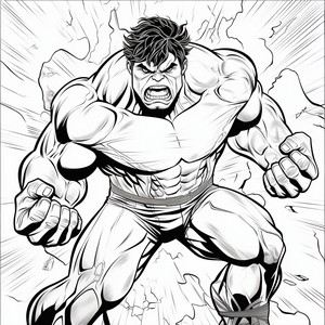 Disegni di Hulk da colorare