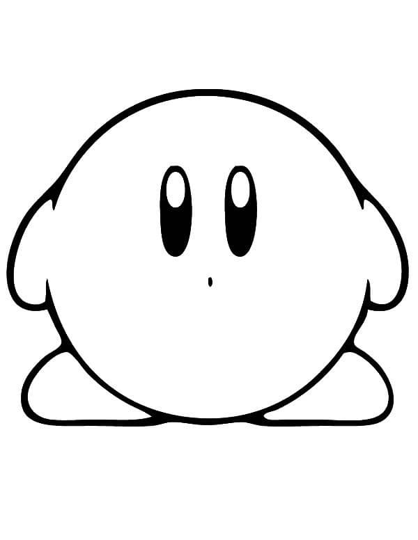 Disegno 17 di Kirby da stampare e colorare