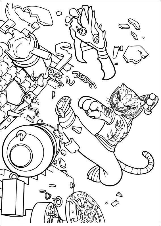 Disegno 17 di Kung Fu Panda da stampare e colorare