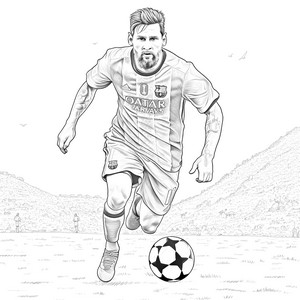 Disegni da colorare di Lionel Messi